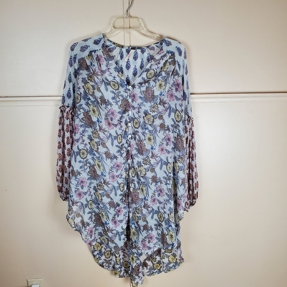 FREE PEOPLE SHEER TOP - Picture 1 of 11
